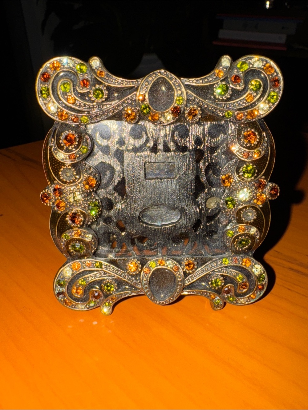 Stunning Tizo Enamel Swarovski Crystal
Frame 3”x 3” outside